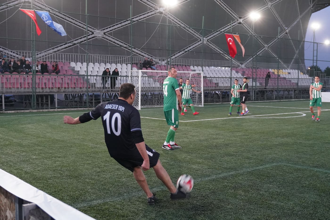 Amatör futbol turnuvasından kare
