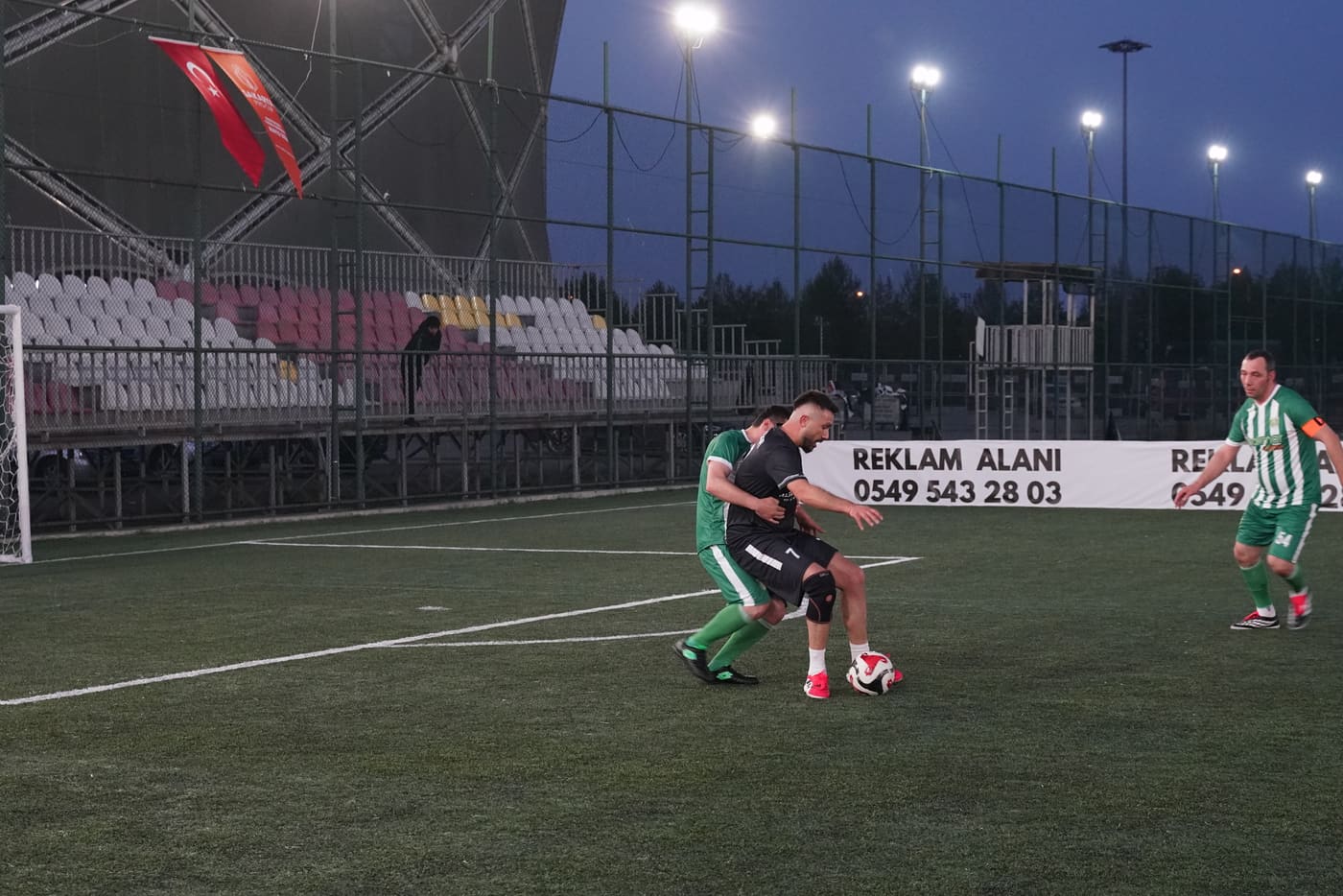 Amatör futbol turnuvasından kare