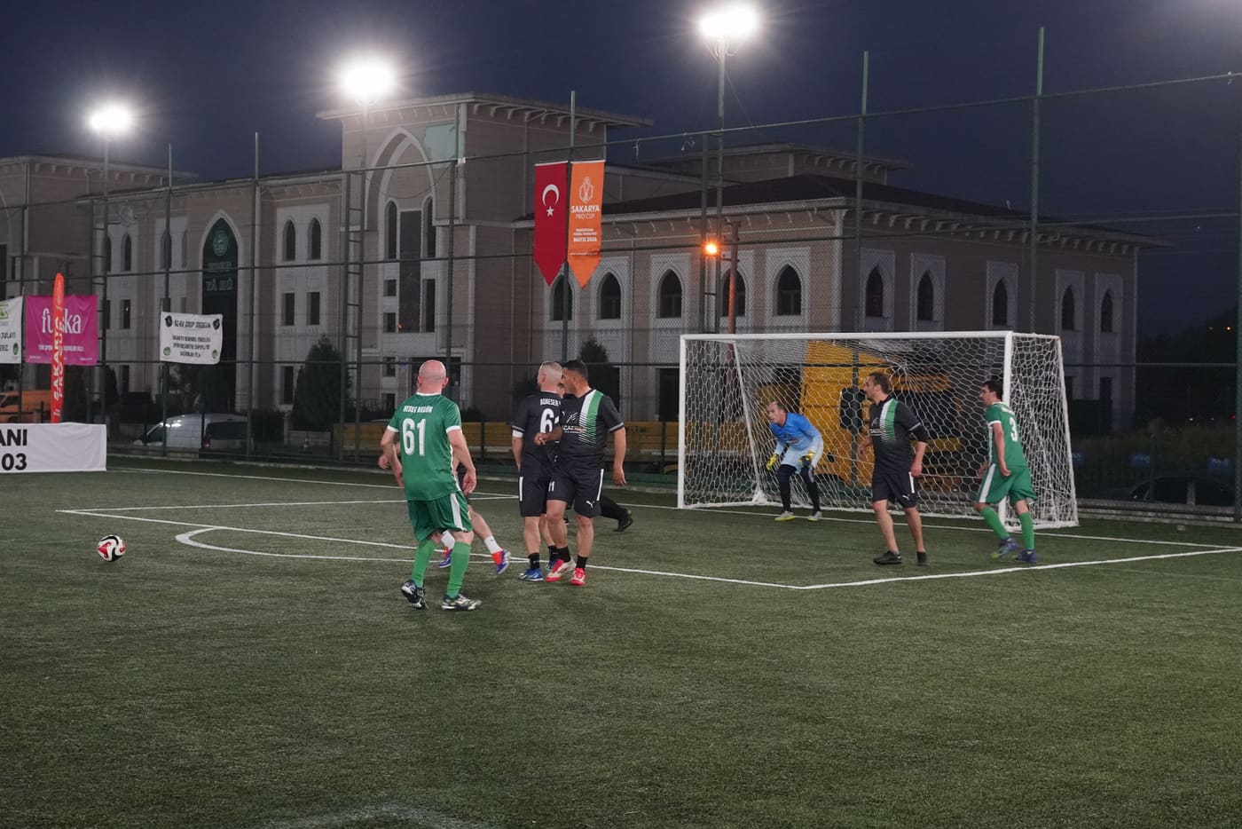 Amatör futbol turnuvasından kare
